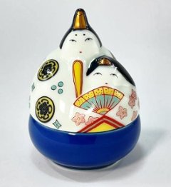 錦夫婦びな形珍味入の画像