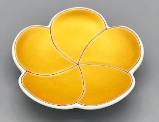 錦金彩捻梅形小皿の画像