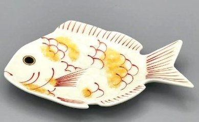 錦金叩鯛形銘々皿の画像