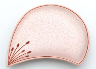 錦曙釉銀叩花びら小皿の画像