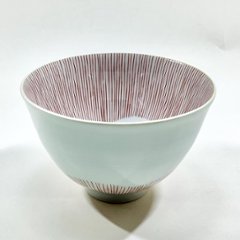 錦小花赤糸十草高茶碗　11㎝の画像