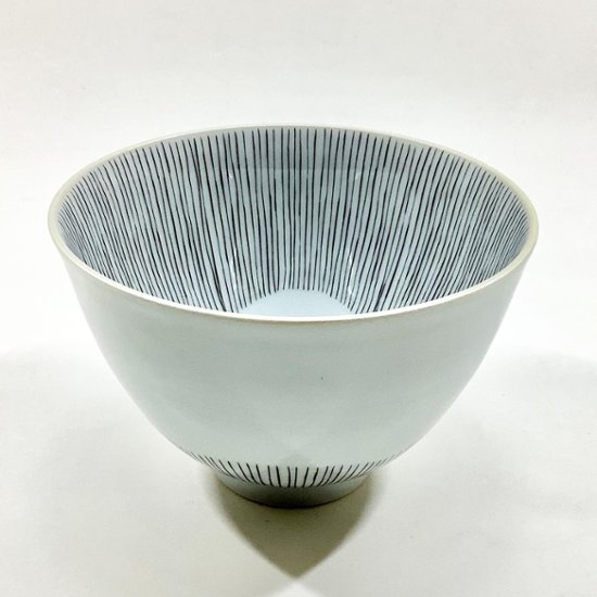 錦小花黒糸十草高茶碗　11㎝画像