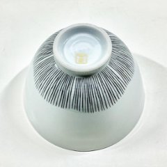 錦小花黒糸十草高茶碗　11㎝画像