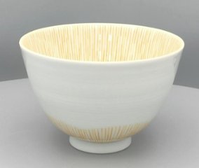 錦小花きび糸十草高茶碗　11㎝の画像