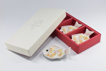 白鯛　箸置き　3個セット　ギフト箱入りの画像