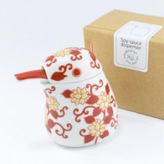 錦赤唐草川蝉ミニ汁次（箱入）(Soy sauce dispenser)の画像