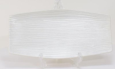 錦銀彩木目彫銘々皿　20㎝の画像