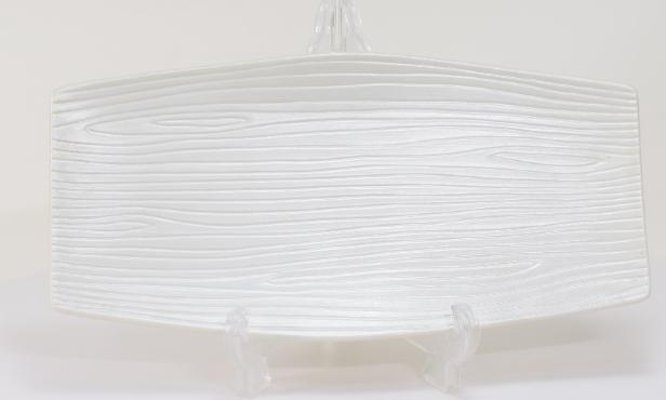 錦銀彩木目彫銘々皿　20㎝の画像