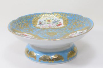 錦翡翠ベルサイユコンポート　15.4㎝の画像