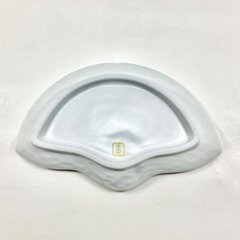 錦白マット扇鶴形向付　20㎝画像