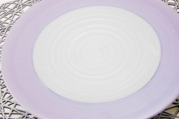 【アウトレット】　　　　75％off　ペールパープルプレート1枚　21㎝の画像