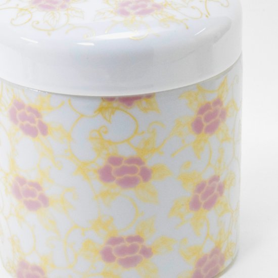 薄紅牡丹四寸骨壷（桐箱付）12㎝画像