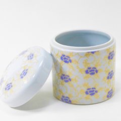 紫牡丹四寸骨壷（桐箱付）12㎝画像