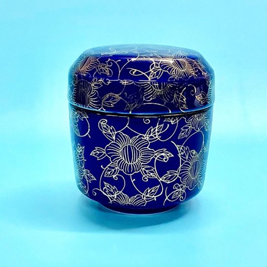 瑠璃金牡丹分骨用・ペット用 （桐箱付）　8㎝　画像