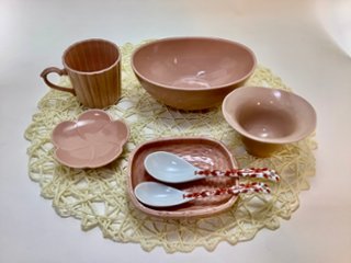 陶器市企画　【アウトレット】有田焼　曙釉7点セットの画像