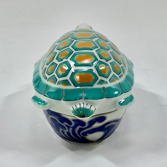 錦亀形蓋物画像