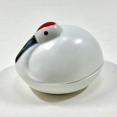 錦雪衣鶴形小蓋物の画像