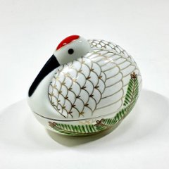 錦巣ごもり鶴形小蓋物の画像