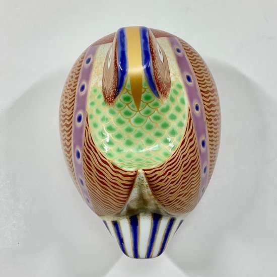 錦新おしどり蓋物/雄　画像