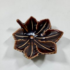 べっ甲釉紅葉形小付画像