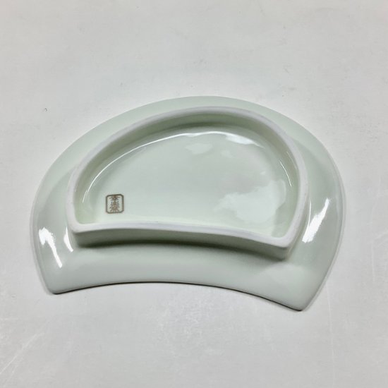 錦月明半月銘々皿（白）　14.5㎝画像