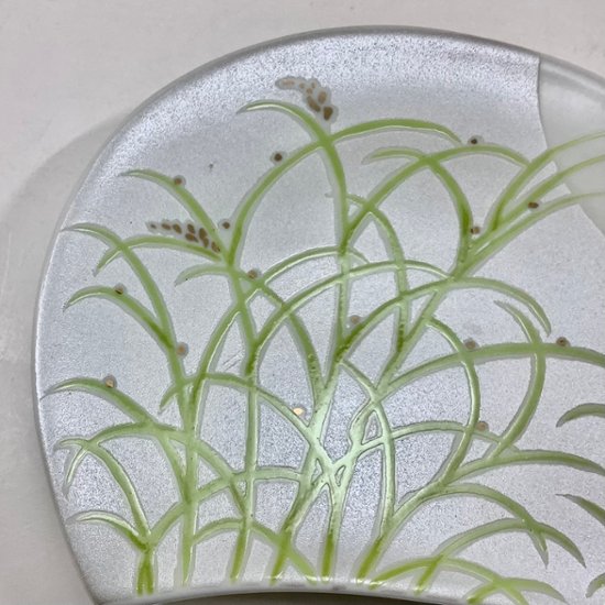 錦月明半月銘々皿（白）　14.5㎝画像
