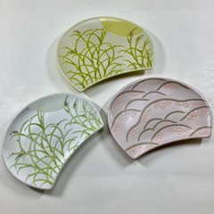 錦月明半月銘々皿（白）　14.5㎝画像
