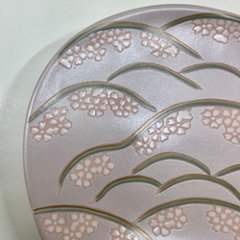 錦吉野山半月銘々皿（桜）　14.5㎝画像