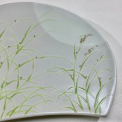 錦月明半月焼皿（白）21㎝画像