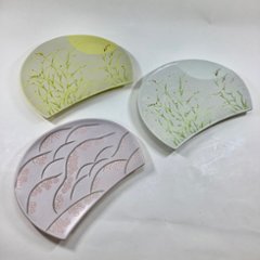 錦月明半月焼皿（白）21㎝画像