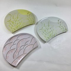 錦吉野山半月焼皿（桜）21㎝画像