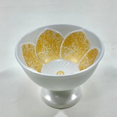 錦金色花彫高台小付　8㎝の画像