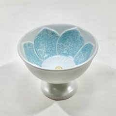 錦薄水花彫高台小付　8㎝の画像