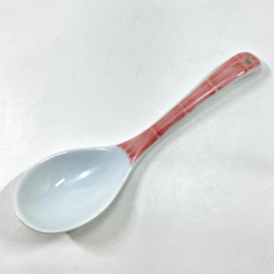 染付赤十草レンゲ　　　14㎝画像