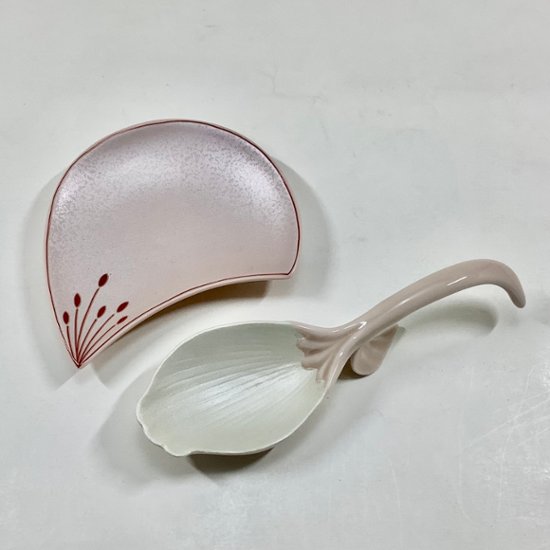 錦薄桜釉 銀花びらプレートスプーン　14.5㎝画像