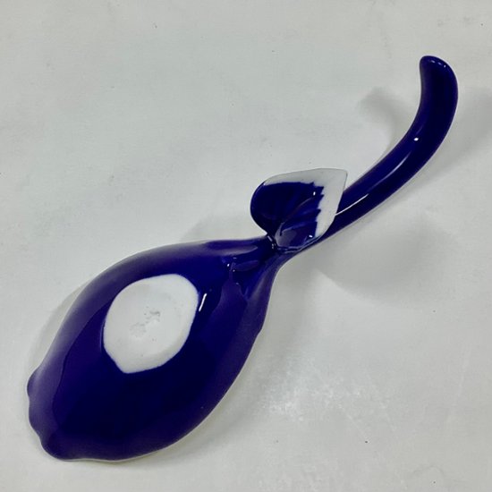 錦瑠璃釉 銀花びらプレートスプーン　14.5㎝画像