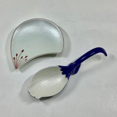 錦瑠璃釉 銀花びらプレートスプーン　14.5㎝画像