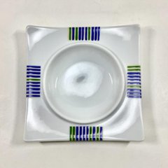 錦十草 中丸正角凹銘々皿　　12㎝の画像