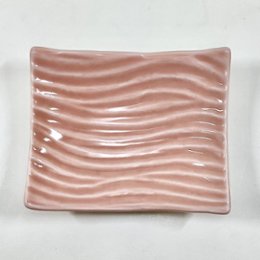 曙釉 ナギ彫り長角小付　　10㎝の画像