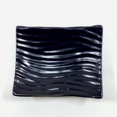 黒マット ナギ彫り長角小付　10㎝の画像