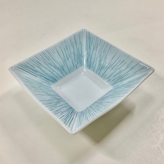錦青糸十草 なぶり正角小鉢　12㎝画像