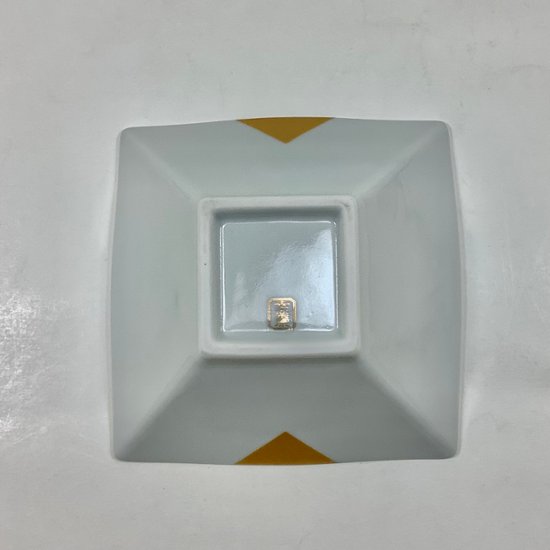 錦古代釉金短冊 なぶり正角小鉢　12㎝画像
