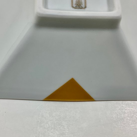 錦古代釉金短冊 なぶり正角小鉢　12㎝画像