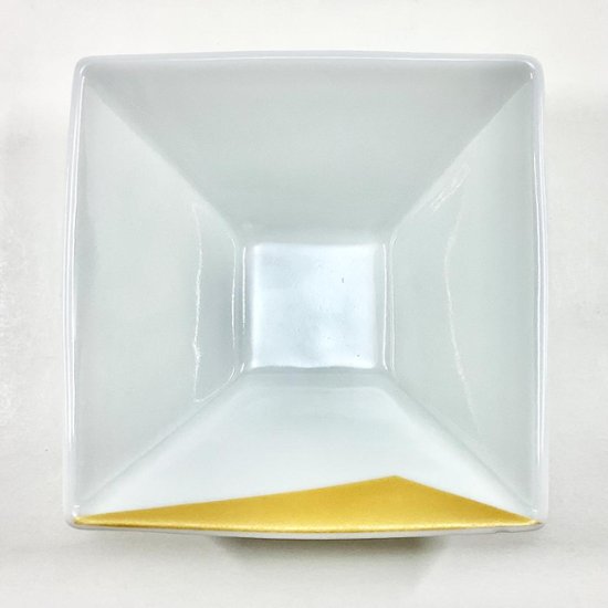錦古代釉金差 なぶり正角小鉢　12㎝画像