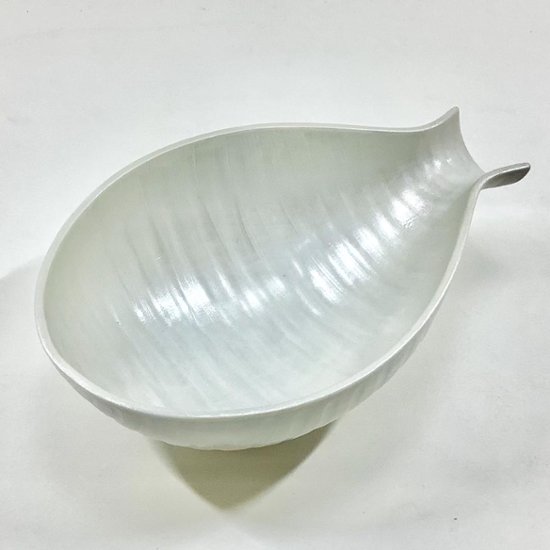 錦銀巻乳白釉 半徳利小鉢　17.5㎝画像