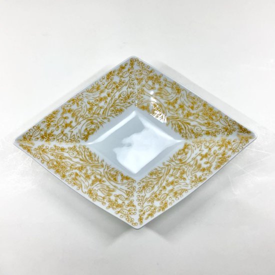 錦白釉金ペルシャ 菱形向付　27㎝画像