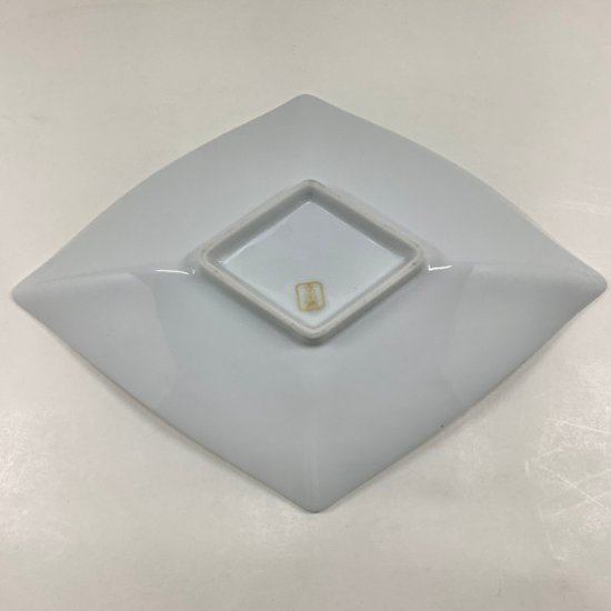 錦白釉銀ペルシャ 菱形向付　27㎝画像