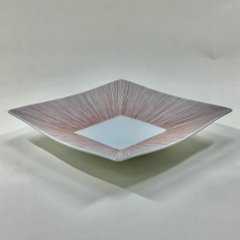 錦赤糸十草 菱形向付　27㎝画像