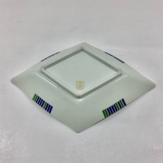 錦三色十草 菱形小向付　21㎝画像