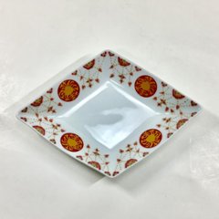 錦花綱金蘭手 菱形なぶり小向付　21㎝の画像